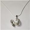 Image 2 : SILVER LOCKET 19" NECKLACE