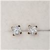Image 1 : 10K YELLOW GOLD CUBIC ZIRCONIA EARRINGS