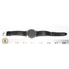 Image 1 : 945-116 DUMAI QUARTZ BLACK LEATHER BAND BLACK