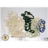 Image 1 : BAG OF ASSORTED FASHION PEARL NECKLACES