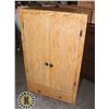 Image 1 : VINTAGE WOOD CABINET APPROX 38" H 24" W 11" DEEP