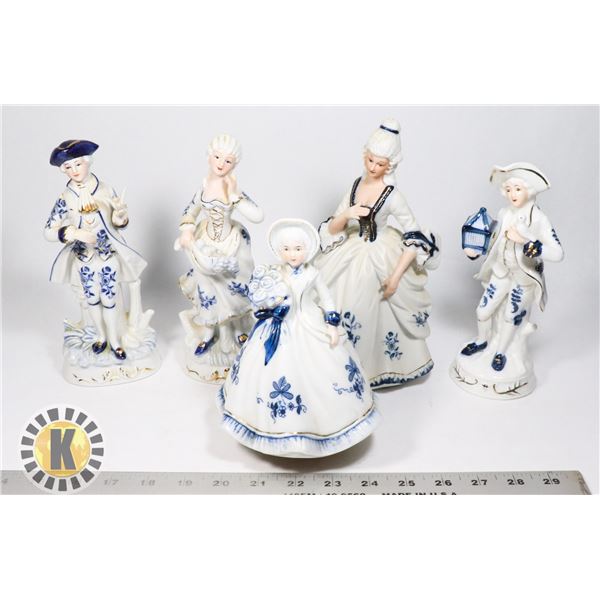 FLAT OF PORCELAIN ORNAMENTS