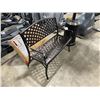 Image 2 : PATIOFLARE BRONZE CAST ALUMINUM 2 SEAT OUTDOOR PATIO BENCH