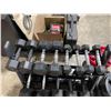 Image 2 : 2 TIER BLACK METAL WEIGHT BENCH WITH ASSORTED COMMERCIAL RUBBER COATED DUMBBELLS