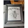 Image 1 : Rodeo Pencil Drawing in Wooden Frame