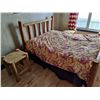 Image 1 : Rustic Wooden Bed & 2 Matching Side Tables