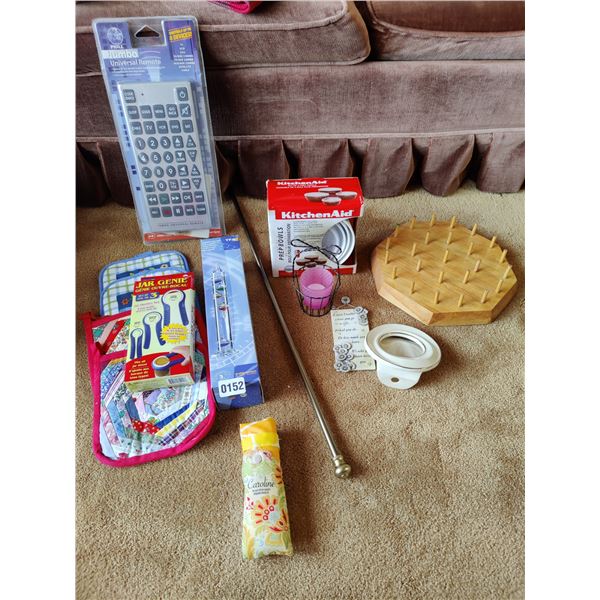 Jumbo Universal Remote, Kitchen Aid Prep Bowls, Galileo Thermometer & More