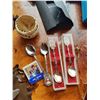 Image 4 : Collection of Costume Jewlery, 4 Souvenir Spoons & More