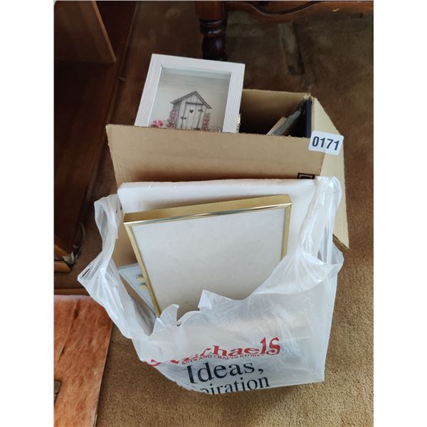 Collection of Small Picture Frames with Some Wall Art