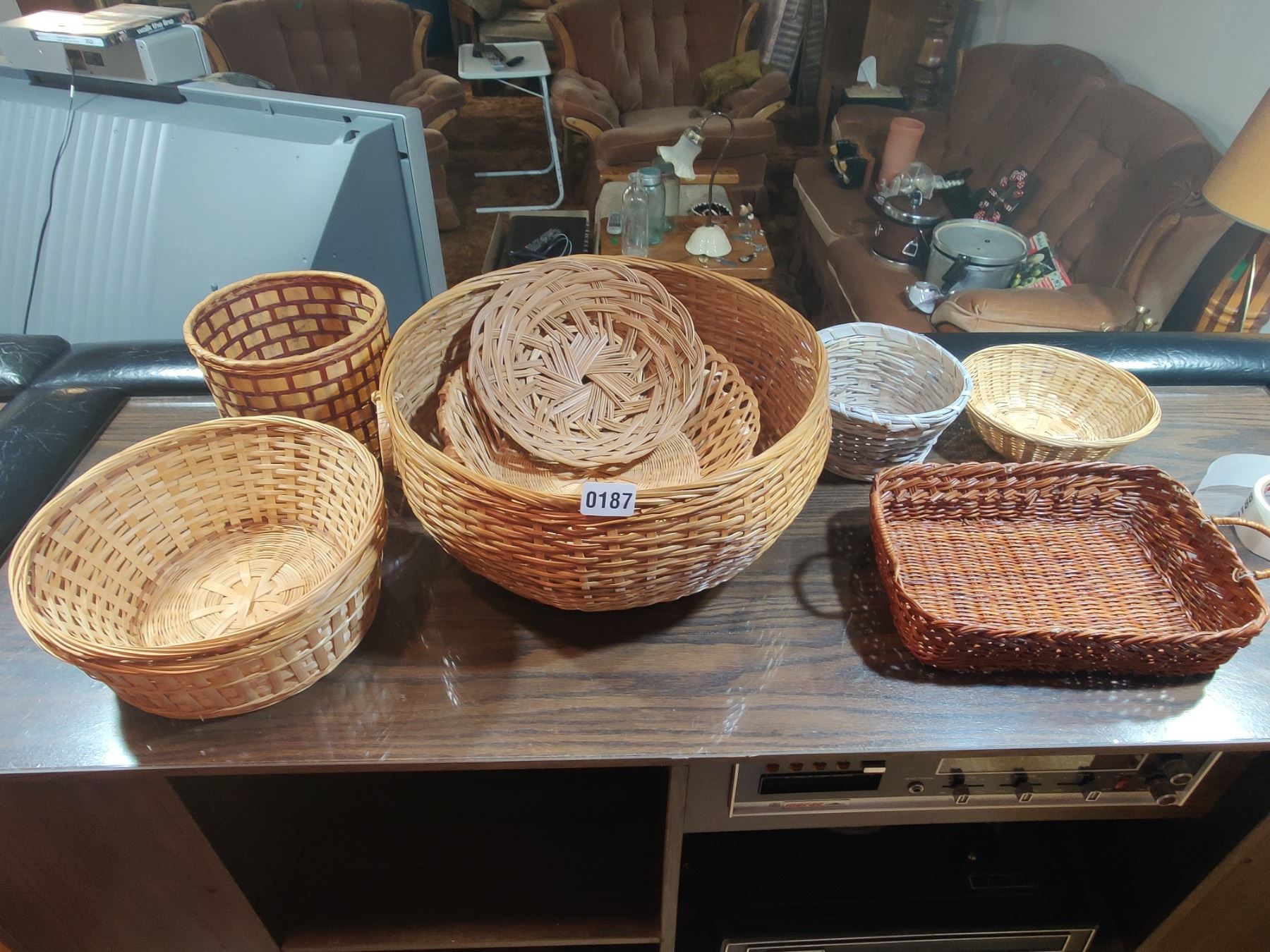 Collection of Wicker Baskets Beck Auctions Inc.
