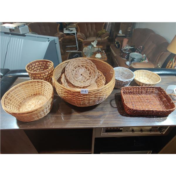 Collection of Wicker Baskets