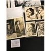 Image 2 : LOT OF SIGNED VINTAGE MOVIE STAR PHOT LOT