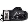 Image 1 : Boxing Greats Autographed Black Everlast Boxing Glove w/ Sugar Ray Leonard, Duran & " Hearns Beckett