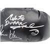 Image 2 : Boxing Greats Autographed Black Everlast Boxing Glove w/ Sugar Ray Leonard, Duran & " Hearns Beckett