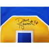 Image 2 : Hanson Brothers Autographed Blue Jersey With 3 Signatures Chiefs Slap Shot (PSA/DNA)