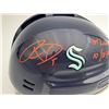 Image 2 : RYAN DONATO SIGNED SEATTLE KRAKEN FULL SIZE HELMET INSCRIBED 1ST KRAKEN GOAL (BECKETT COA)