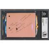 Image 1 : Amelia Earhart Authentic Signed 3.5x4.25 Cut Signature Autographed (BAS Slabbed)