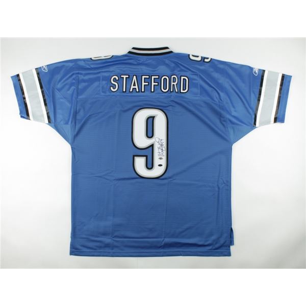 MATTHEW STAFFORD SIGNED LIONS JERSEY (BECKETT HOLO)