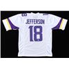 Image 1 : Justin Jefferson Authentic Signed White Jersey (BAS Witnessed)