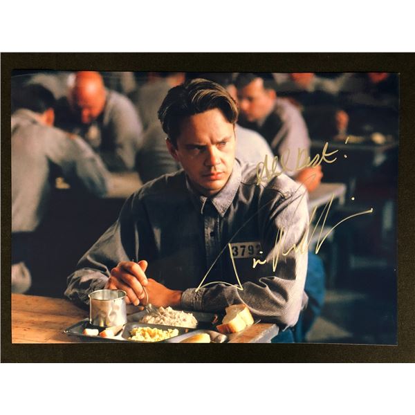 TIM ROBBINS SIGNED SHAWSHANK REDEMPTION  8 X 10 (RA COA)