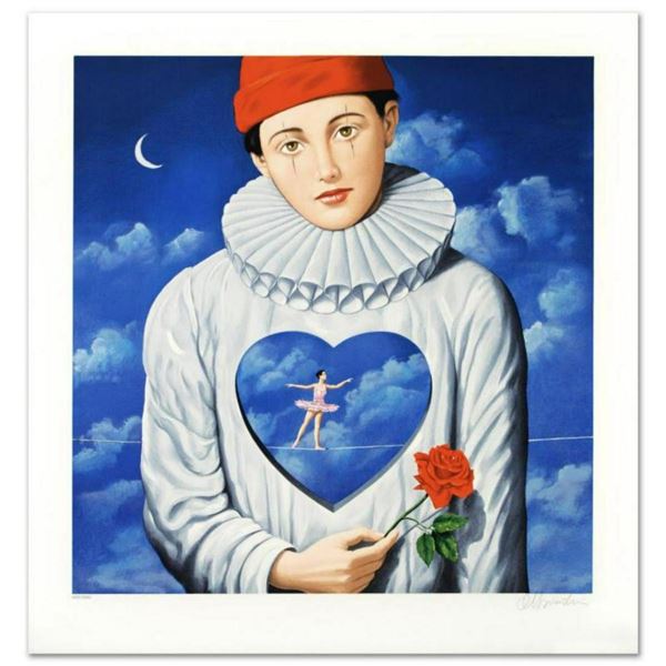 Rafal Olbinski- Hand Pulled Original Lithograph "Explicit Introspection"
