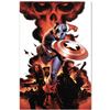 Image 1 : Marvel Comics "Captain America #1" Numbered Limited Edition Giclee on Canvas by Steve Epting with CO