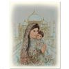 Image 1 : "Majesty at the Taj Mahal" Limited Edition Lithograph by Edna Hibel (1917-2014), Numbered and Hand S