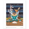 Image 1 : "At the Plate (Marlins)" Numbered Limited Edition Giclee from Warner Bros. with Certificate of Authe