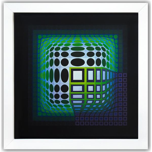 Victor Vasarely- Heliogravure Print "Koska - Kar"