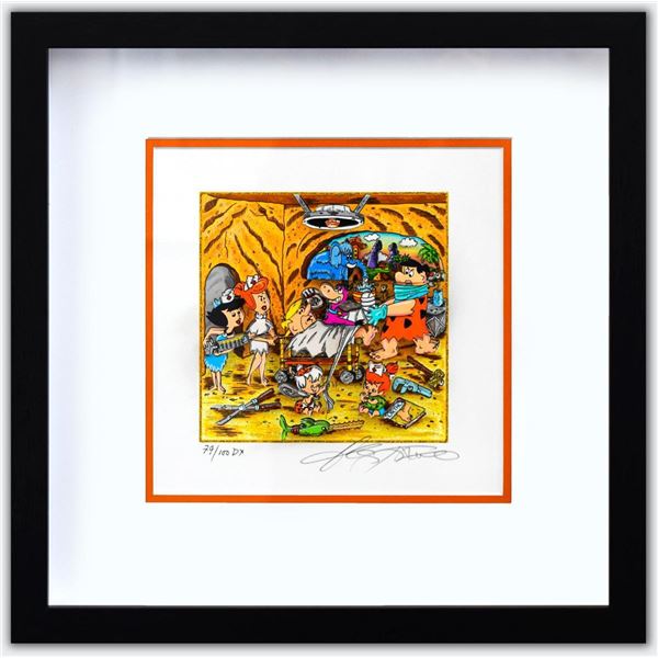 Charles Fazzino- 3D Construction Silkscreen Serigraph "Operation Bedrock"