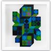 Image 1 : Victor Vasarely- Heliogravure Print "Tridim - B"