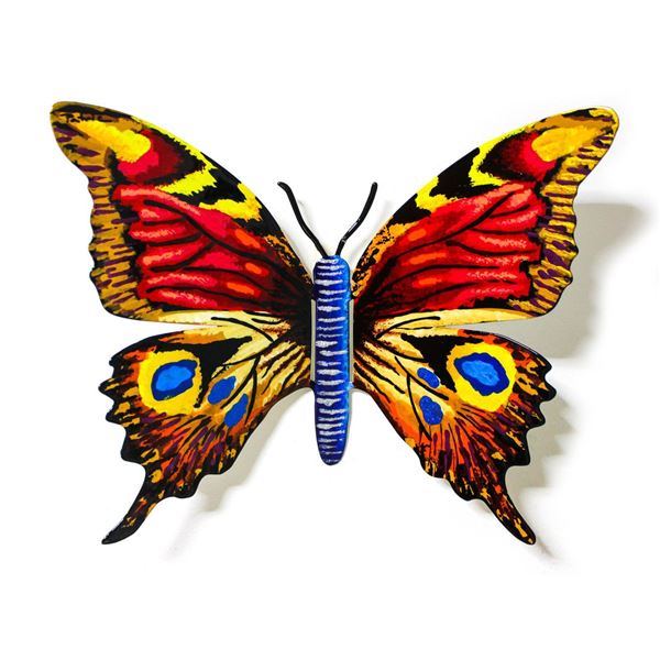 Patricia Govezensky- Original Painting on Cutout Steel "Butterfly CLXVII"