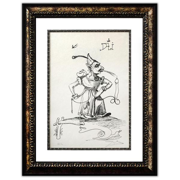 Salvador Dali- Original Lithograph from Gouache and Collage "Untitled"