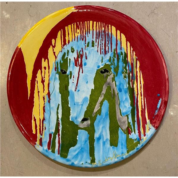 Menashe Kadishman- Ceramic plate "Untitled"