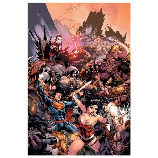 DC Comics, "Superman/ Wonder Woman #17" Numbered Limited Edition Giclee on Canvas by Ed Bened with C