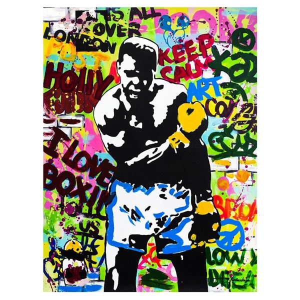 Nastya Rovenskaya- Mixed Media "Muhammad Ali"