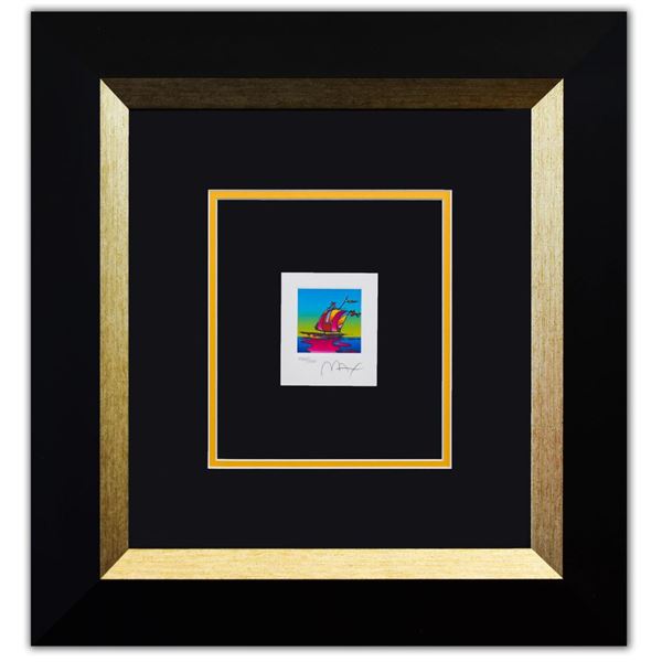 Peter Max- Original Lithograph "Cosmic Sailboat (Mini)"