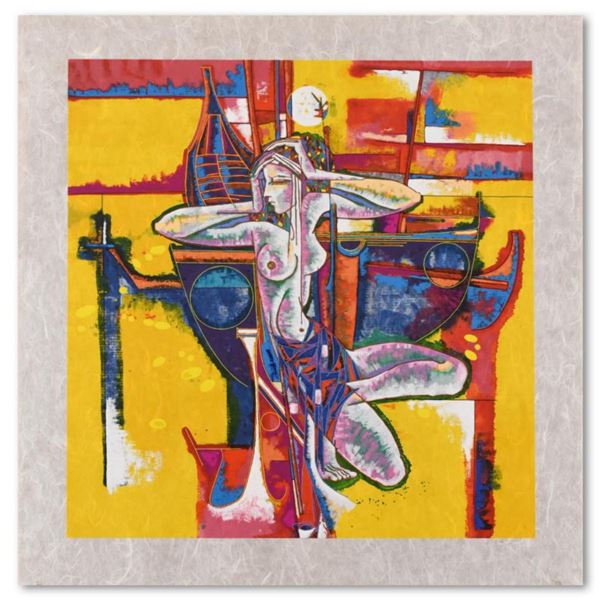 Lu Hong, "Passion of Summer" Limited Edition Serigraph on Rice Paper, Numbered and Hand Signed with 