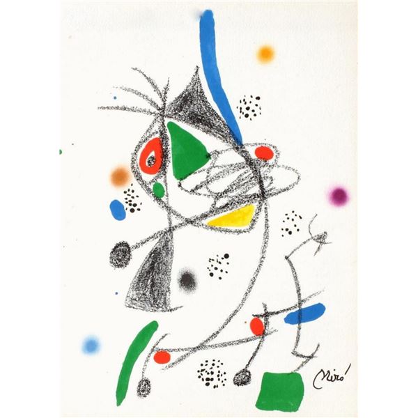 Joan Miro- Lithograph "Maravillas con variaciones acrosticas 04"