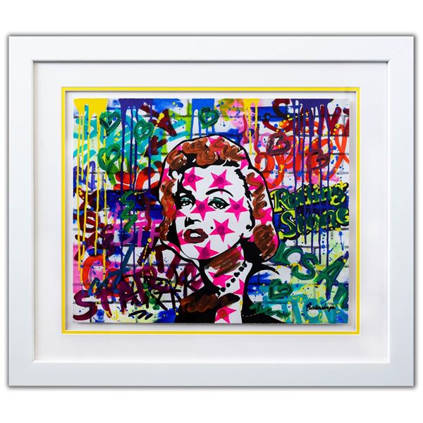 Nastya Rovenskaya- Original Mixed Media on Paper "Starface"