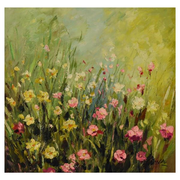 Zahra, Original Acrylic Painting on Canvas (24" x 24"), Hand Signed with Letter of Authenticity.