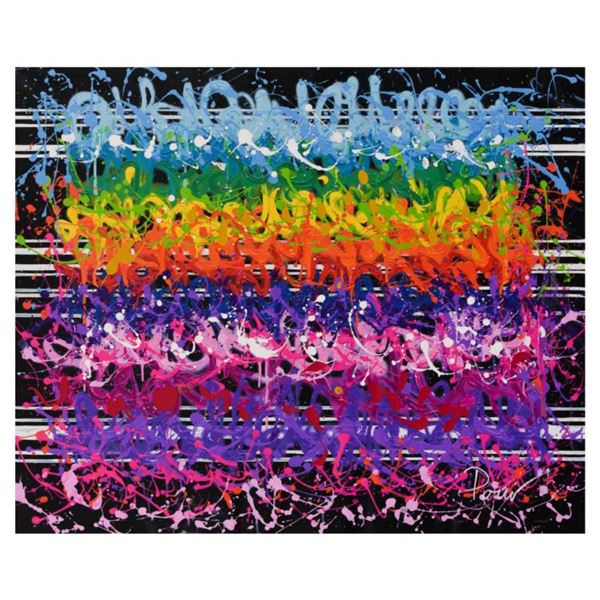 Yoav Pour, Hand Embellished Limited Edition on Canvas, Numbered Inverso and Hand Signed with Letter 