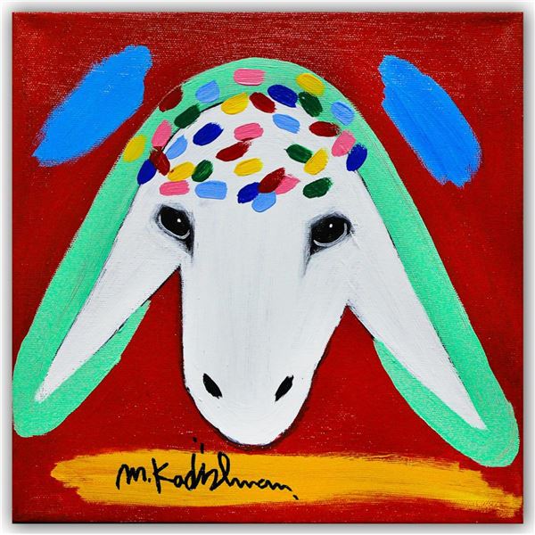 Menashe Kadishman- Original Acrylic on Canvas "Untitled"