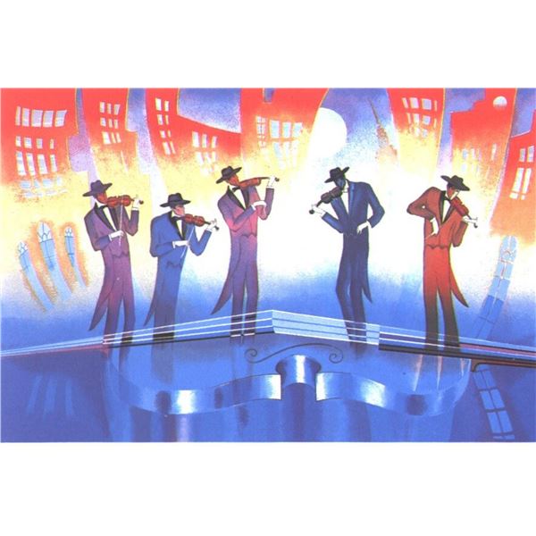 Zina Roitman- Original Serigraph "Rhapsody in Blue"