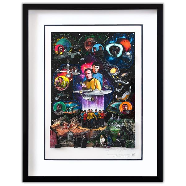 Charles Fazzino- 3D Construction Silkscreen Serigraph "Star Trek"