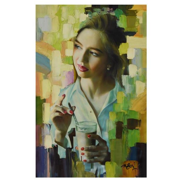Mani, Original Oil Painting on Canvas (24" x 36"), Hand Signed with Letter of Authenticity. (Disclai