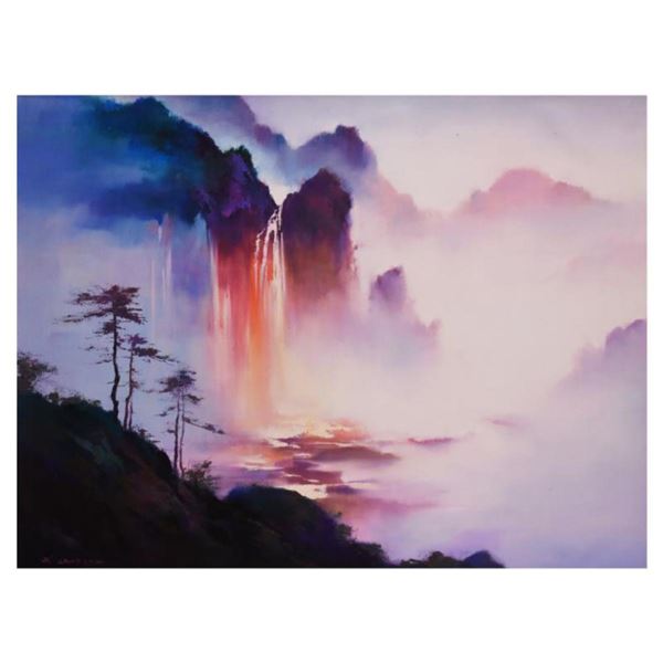 H. Leung, "The Sky Falls" Hand Embellished Limited Edition on Canvas, Numbered 8/100 and Hand Signed