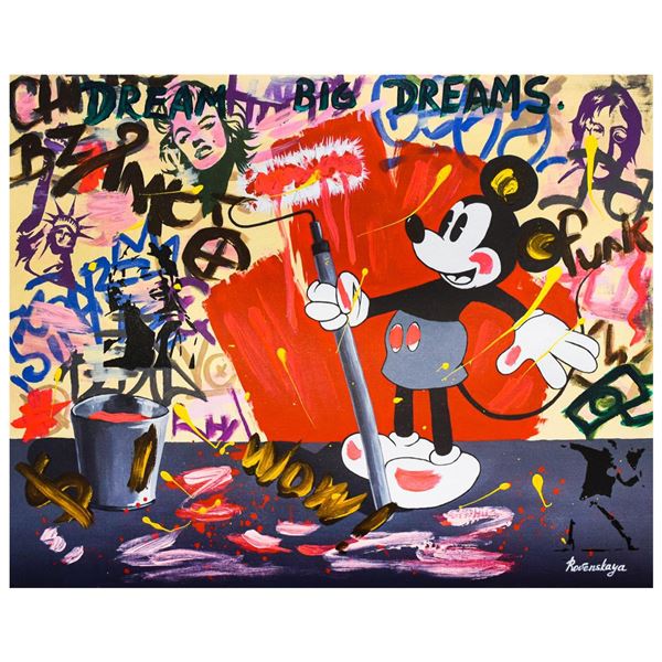 Nastya Rovenskaya- Mixed Media "Mickey's Renovation"