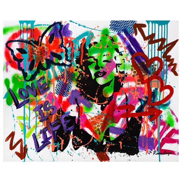 Nastya Rovenskaya- Mixed Media "Shadow of Marilyn Monroe"