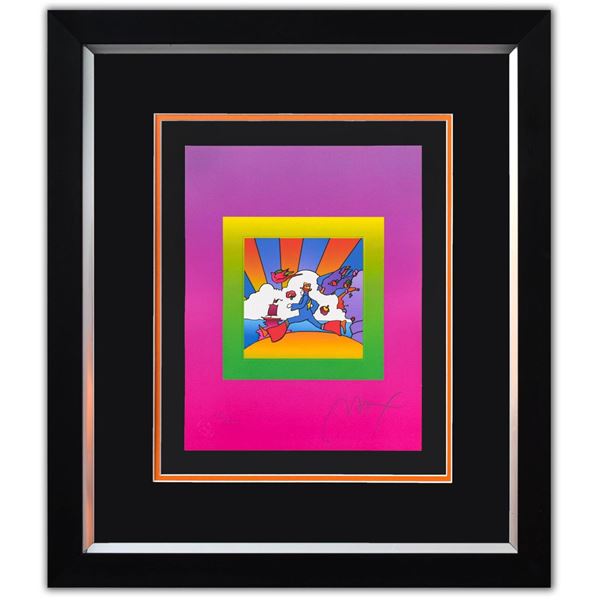 Peter Max- Original Lithograph "Cosmic Runner on Blends Ver. II"